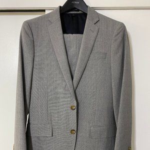 J. Crew Gray Ludlow Suit (Jacket and Pants)